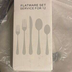 Flatware Set Service for 12 – Stainless Steel Silver Flatware